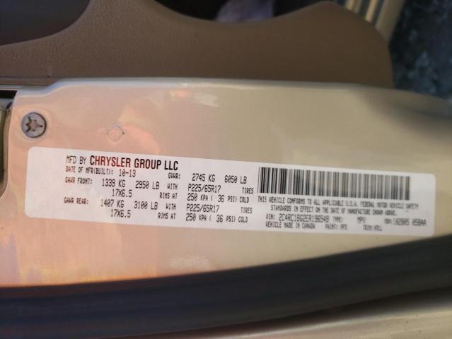 Photo 10 from auction – 2014 CHRYSLER TOWN & COU with VIN 2C4RC1BG2ER196549