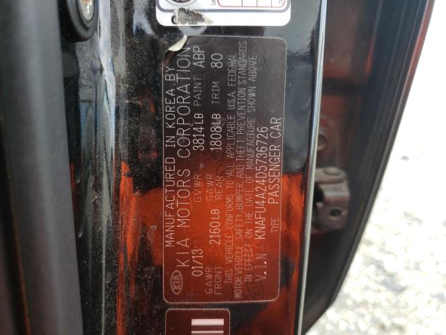 Photo 10 from auction – 2013 KIA FORTE EX with VIN KNAFU4A24D5736726