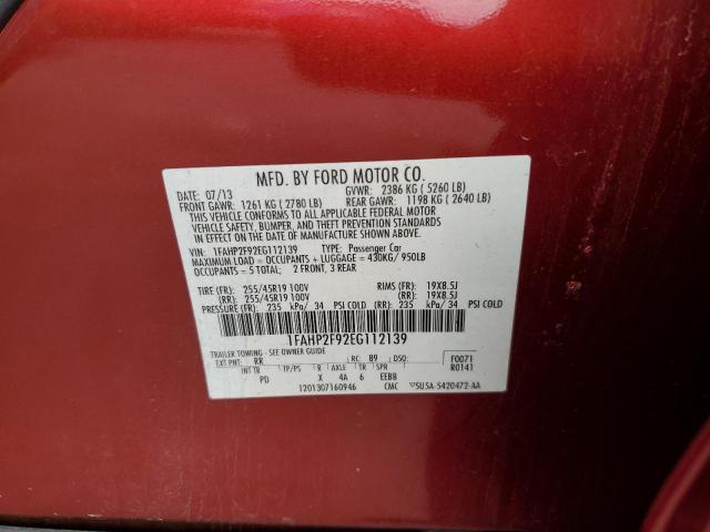 Photo 10 from auction – 2014 FORD TAURUS LIM with VIN 1FAHP2F92EG112139