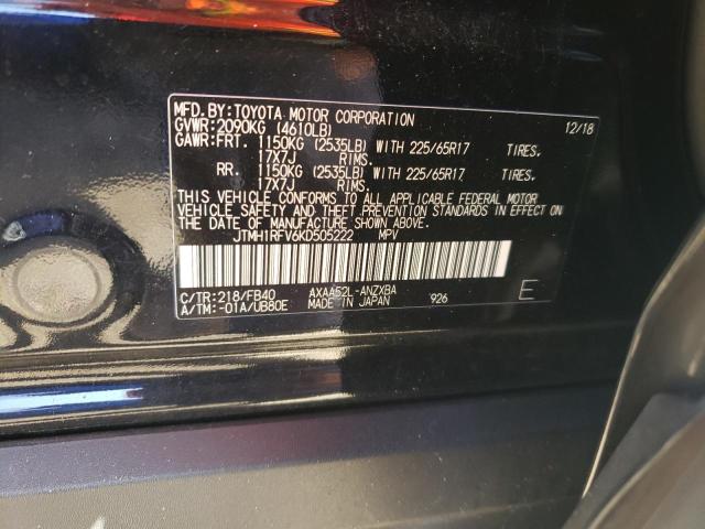 Photo 10 from auction – 2019 TOYOTA RAV4 LE with VIN JTMH1RFV6KD505222