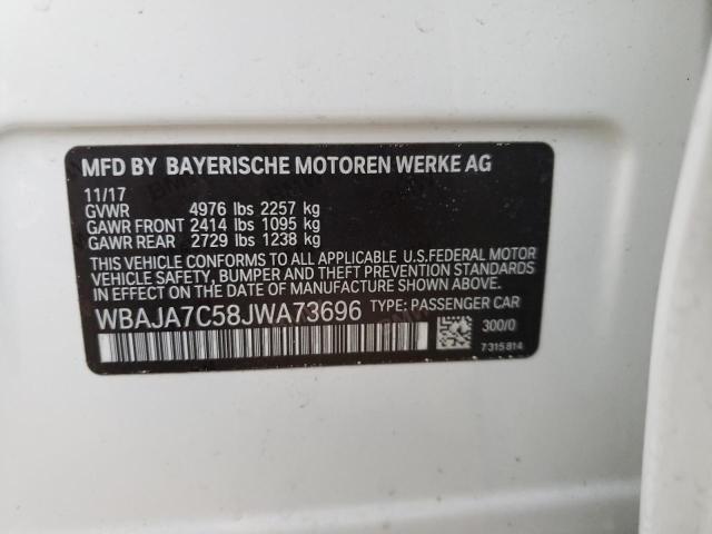 Photo 10 from auction – 2018 BMW 530 XI with VIN WBAJA7C58JWA73696