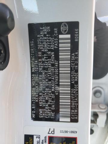Photo 10 from auction – 2015 TOYOTA CAMRY LE with VIN 4T1BF1FK6FU901487