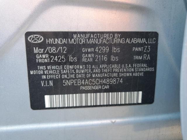 Photo 10 from auction – 2012 HYUNDAI SONATA GLS with VIN 5NPEB4AC5CH489874