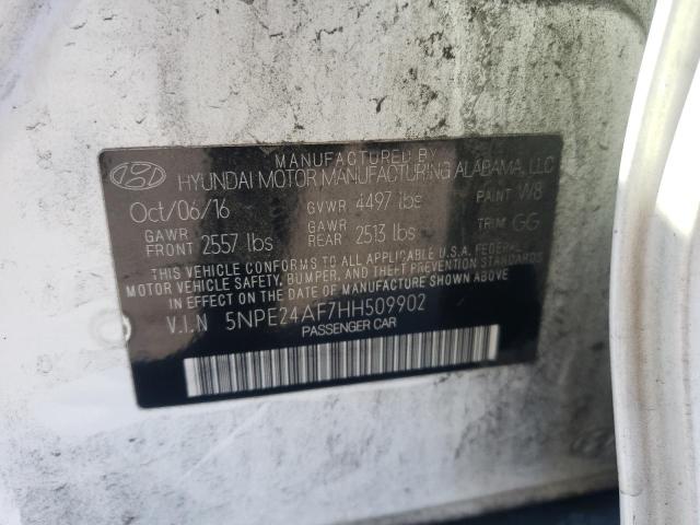 Photo 10 from auction – 2017 HYUNDAI SONATA SE with VIN 5NPE24AF7HH509902