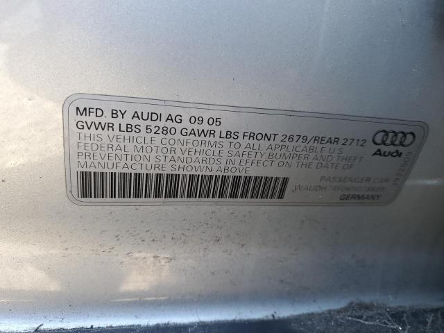 Photo 10 from auction – 2006 AUDI A6 3.2 QUA with VIN WAUDH74F06N078899