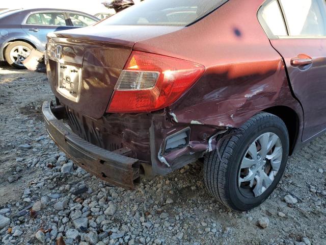 Photo 9 from auction – 2012 HONDA CIVIC LX with VIN 2HGFB2F56CH607492
