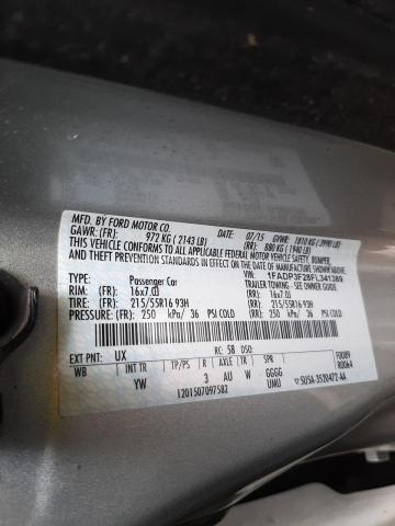 Photo 10 from auction – 2015 FORD FOCUS SE with VIN 1FADP3F28FL341389
