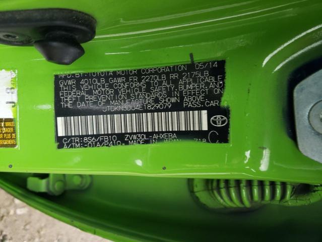 Photo 10 from auction – 2014 TOYOTA PRIUS with VIN JTDKN3DU4E1829079