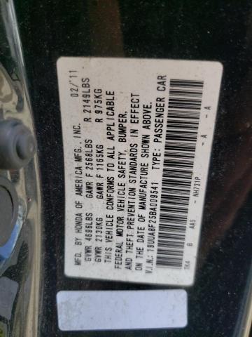 Photo 10 from auction – 2011 ACURA TL with VIN 19UUA8F25BA009541