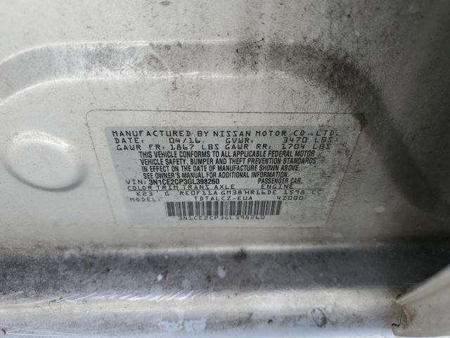 Photo 10 from auction – 2016 NISSAN VERSA NOTE with VIN 3N1CE2CP3GL398260