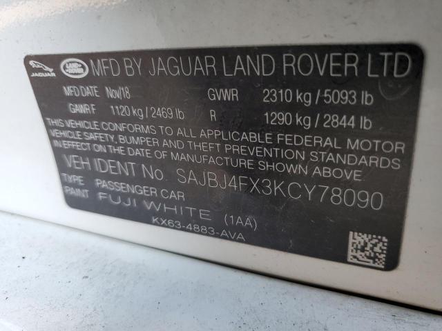 Photo 10 from auction – 2019 JAGUAR XF PREMIUM with VIN SAJBJ4FX3KCY78090