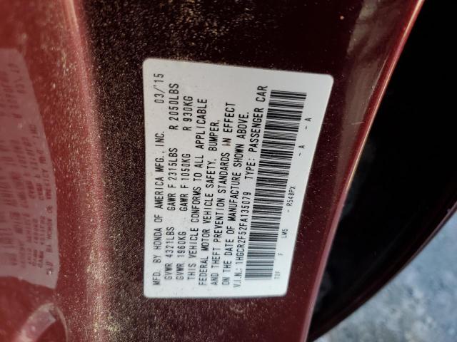 Photo 10 from auction – 2015 HONDA ACCORD SPO with VIN 1HGCR2F52FA135079