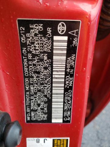 Photo 10 from auction – 2012 TOYOTA PRIUS with VIN JTDKN3DU3C1556715