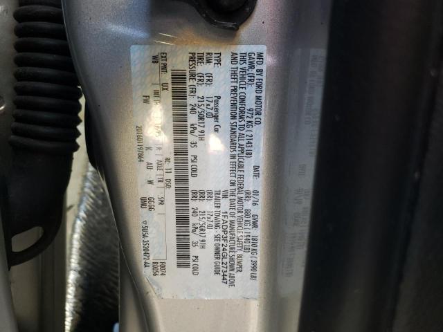 Photo 10 from auction – 2016 FORD FOCUS SE with VIN 1FADP3F24GL273447