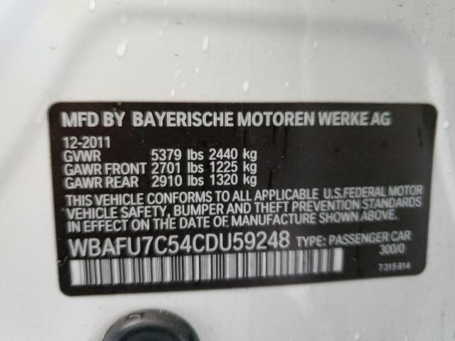 Photo 10 from auction – 2012 BMW 535 XI with VIN WBAFU7C54CDU59248
