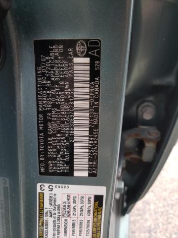 Foto 10 de la subasta – 2007 TOYOTA COROLLA CE con VIN 2T1BR32E97C781755