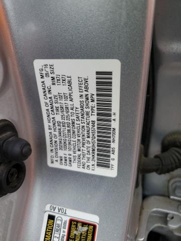 Photo 10 from auction – 2016 HONDA CR-V EX with VIN 2HKRM3H57GH557448
