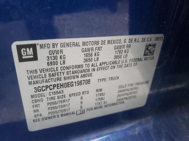 Photo 10 from auction – 2014 CHEVROLET SILVERADO with VIN 3GCPCPEH0EG198708