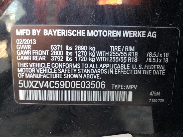 Photo 10 from auction – 2013 BMW X5 XDRIVE3 with VIN 5UXZV4C59D0E03506