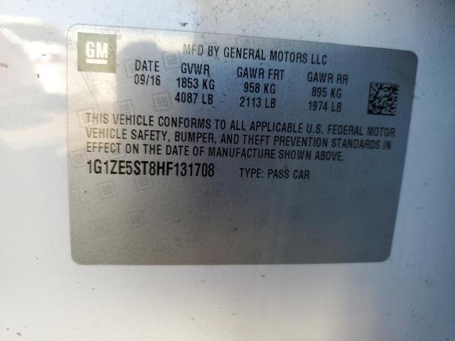 Photo 10 from auction – 2017 CHEVROLET MALIBU LT with VIN 1G1ZE5ST8HF131708