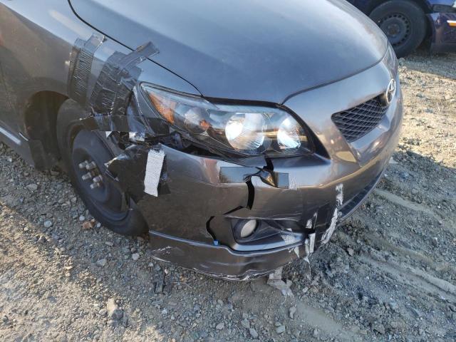 Photo 9 from auction – 2009 TOYOTA COROLLA BA with VIN 2T1BU40E39C185115