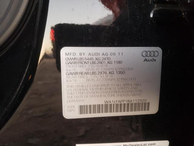 Photo 10 from auction – 2011 AUDI Q5 PREMIUM with VIN WA1LFAFP1BA112920