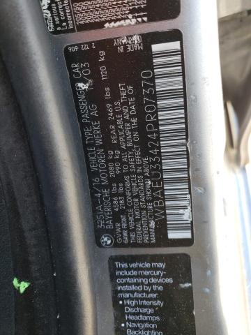 Photo 10 from auction – 2004 BMW 325 XI with VIN WBAEU33424PR07370