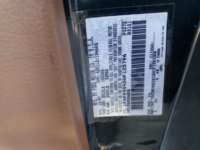 Photo 10 from auction – 1998 FORD MUSTANG with VIN 1FAFP4045WF125796