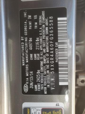 Photo 10 from auction – 2015 KIA OPTIMA SX with VIN 5XXGR4A60FG365588