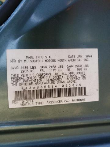 Photo 10 from auction – 2004 MITSUBISHI GALANT with VIN 4A3AB56S24E093825