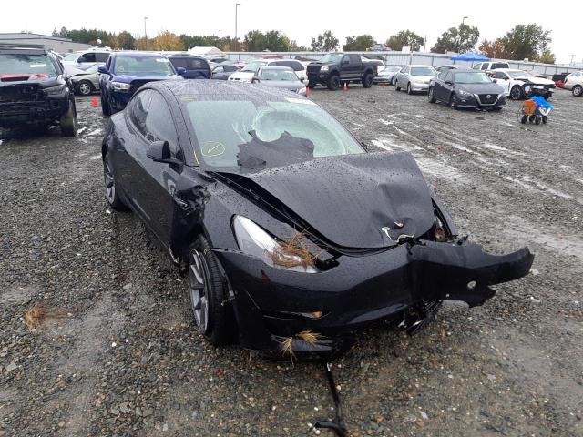 TESLA MODEL 3 2022 with VIN 5YJ3E1EB4NF199643 - Photo from auction