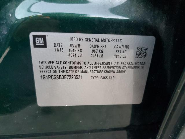 Photo 10 from auction – 2014 CHEVROLET CRUZE LT with VIN 1G1PC5SB3E7223531