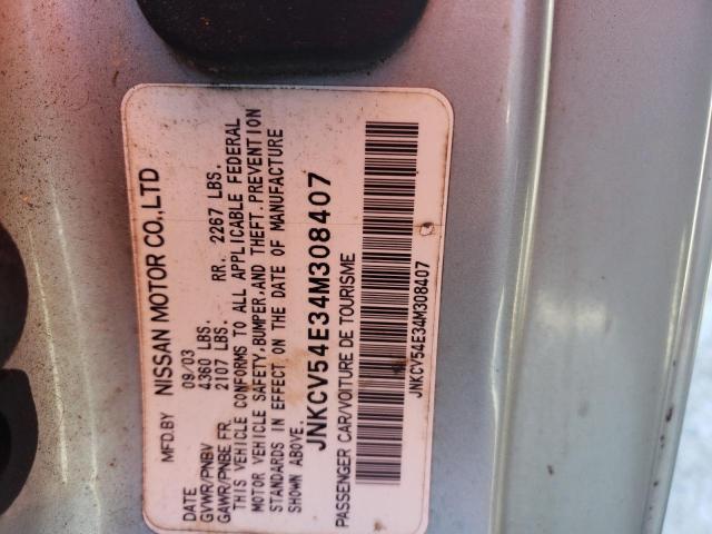 Photo 10 from auction – 2004 INFINITI G35 with VIN JNKCV54E34M308407