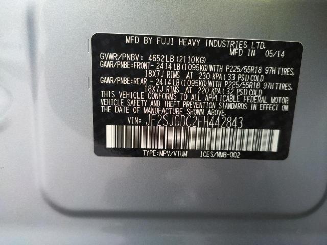 Photo 10 from auction – 2015 SUBARU FORESTER 2 with VIN JF2SJGDC2FH442843