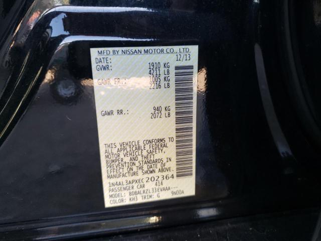 Photo 10 from auction – 2014 NISSAN ALTIMA 2.5 with VIN 1N4AL3APXEC202364