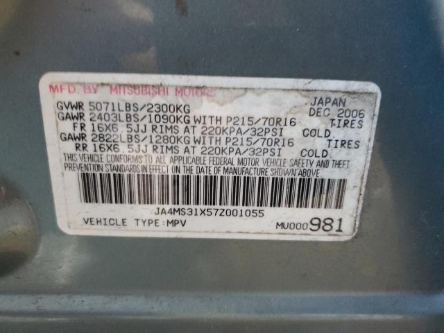 Foto 10 de la subasta – 2007 MITSUBISHI OUTLANDER con VIN JA4MS31X57Z001055