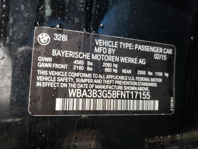 Photo 10 from auction – 2015 BMW 328 XI with VIN WBA3B3G58FNT17155