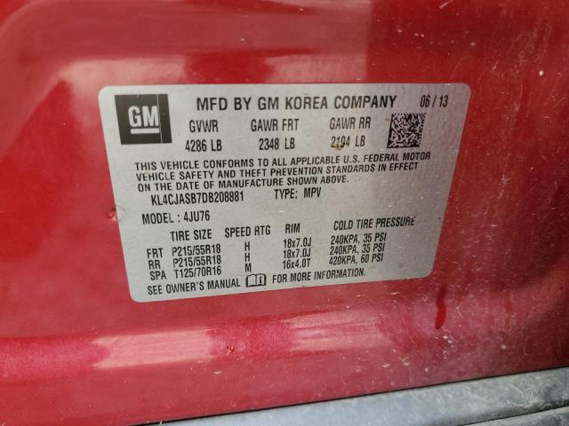 Photo 10 from auction – 2013 BUICK ENCORE with VIN KL4CJASB7DB208881