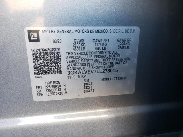 Photo 10 from auction – 2020 GMC TERRAIN SL with VIN 3GKALVEV7LL278015