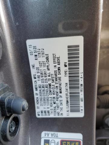 Photo 10 from auction – 2015 HONDA CR-V EX with VIN 5J6RM4H53FL041744