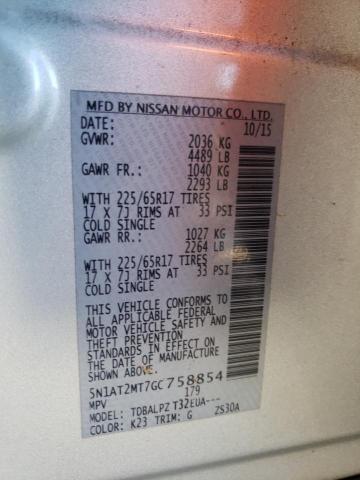Photo 10 from auction – 2016 NISSAN ROGUE S with VIN 5N1AT2MT7GC758854
