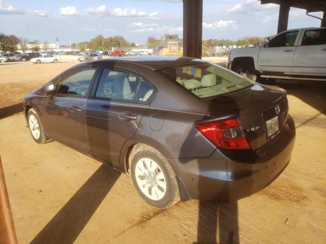 Photo 3 from auction – 2012 HONDA CIVIC LX with VIN 19XFB2F53CE105291