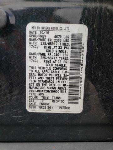 Photo 10 from auction – 2017 NISSAN ROGUE S with VIN JN8AT2MV2HW001516