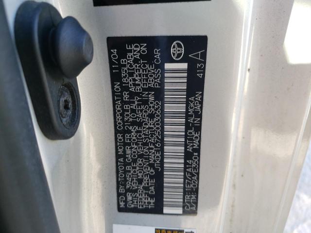 Photo 10 from auction – 2005 TOYOTA SCION TC with VIN JTKDE167250030632