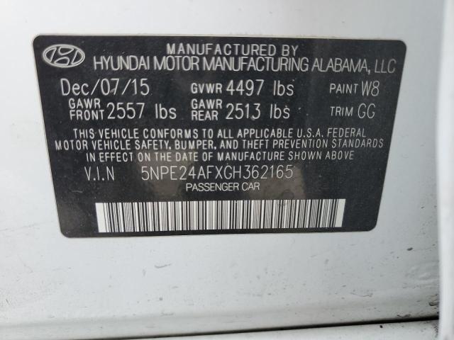 Photo 10 from auction – 2016 HYUNDAI SONATA SE with VIN 5NPE24AFXGH362165