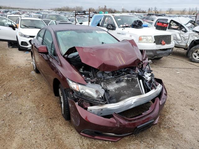 Photo 1 from auction – 2013 HONDA CIVIC LX with VIN 19XFB2F51DE038448