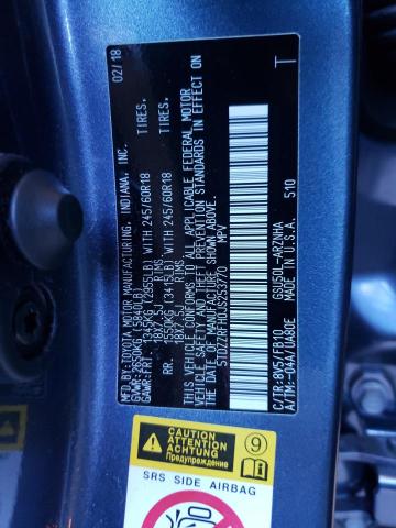 Photo 10 from auction – 2018 TOYOTA HIGHLANDER with VIN 5TDZZRFH0JS253770