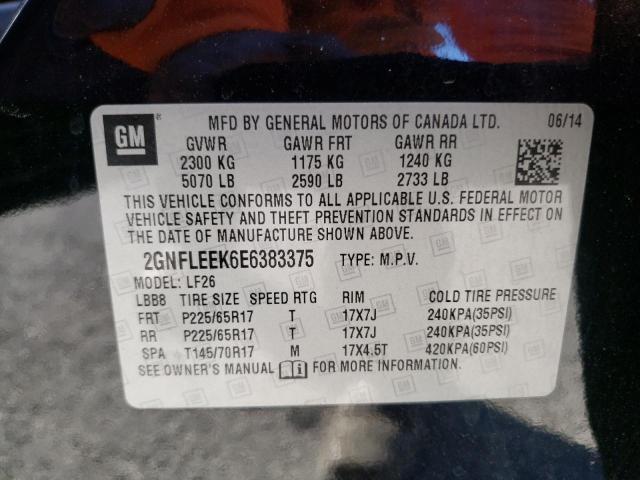 Photo 10 from auction – 2014 CHEVROLET EQUINOX LS with VIN 2GNFLEEK6E6383375