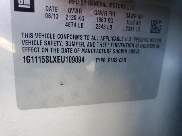 Photo 10 from auction – 2014 CHEVROLET IMPALA LT with VIN 1G1115SLXEU109094