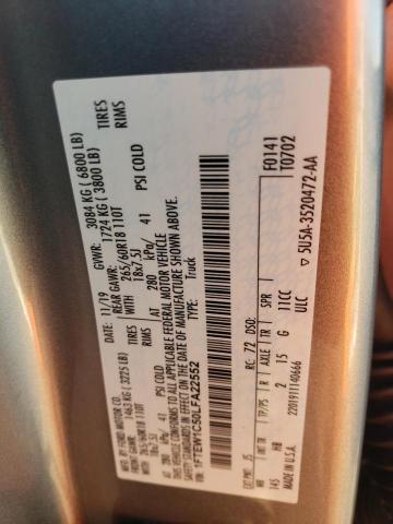 Photo 10 from auction – 2020 FORD F150 SUPER with VIN 1FTEW1C50LFA22552